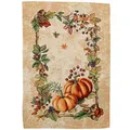 Produktbild: Tischdeckchen Herbst 33 x 45 cm mit gewebtem Kürbismotiv Gobelin-Art - Tischdeko für Küche & Tisch