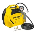 Produktbild: Kompressor Stanley Air Kit Kompakt mit Druckluft Set Spiralschlauch Reifenfüller