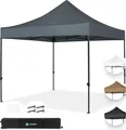 Produktbild: VONROC Pavillon 3x3m wasserdicht stabil - Partyzelt EasyUp System [3Min Aufbau] Popup Faltpavillon modular erweiterbar als Festival Zelt, Gartenpavillon