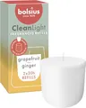 Produktbild: Bolsius - CleanLight Refill - Nachfüllbare Duftkerze - Grapefruit & Ingwer - Nur Nachfüllungen - 2 Stk. - Länge Brenndauer 20 Stunden - Enthält Natürliches Pflanzenwachs - Nachhaltiges Konzept
