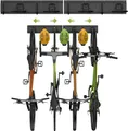 Produktbild: Fahrrad Wandhalterung 32 Zoll für 4 Fahrräder + 3 Helme aus Legierter Stahl