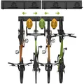 Produktbild: Fahrrad Wandhalterung 32 Zoll, 4 Fahrräder, Helme, Stahl, Wandmontage, Garage