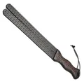 Produktbild: STRICT Scottish Tawse für Anfänger, Männer, Frauen, Paare Schottisches Design und geteilte Zunge Veganes Leder, gebogener Griff, 1 Stück, Schwarz & Braun