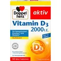 Produktbild: Doppelherz Vitamin-D aktiv, 50 Tabletten, Vitamin D3, je Tablette 2000 I.E.