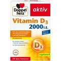 Produktbild: DOPPELHERZ Vitamin D3 2000 I.E. Tabletten 50 St