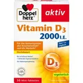 Produktbild: DOPPELHERZ Vitamin D3 2000 I.E. Tabletten 50 St. PZN 16869496