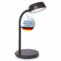 Produktbild: Maul Schreibtischlampe LED MAULabby | Kleine Schreibtischlampe mit Standfuß | Moderne Tischlampe für Schreibtisch, Büro | Flexible LED Lampe mit 3000K warmweißem LED Licht | Schwarz