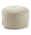 Produktbild: mokebo® Pouf, Hocker o. Sitzhocker aus Cord 30x50 cm 'Der Faule Lenz', Bodenkissen in Beige, Fußhocker, Indoor Sitzkissen rund aus Stoff, Puff, Sitzpouf, kuschelig & weich, mit EPS-Perlen Füllung