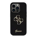 Produktbild: Guess iPhone 15 Pro Max Hülle Case Cover Fixed Glitter 4G Big Metal Logo black