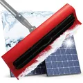 Produktbild: toolmacher Photovoltaik Schneeschieber [ROBUSTES SPEZIALGEWINDE] Schneeschaufel für Photovoltaik, Wintergarten und Glasdach - Schneeräumer ohne Teleskopstange - Schneeschieber für PV, Dachschneeräumer