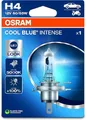Produktbild: OSRAM COOL BLUE® INTENSE H4, +100% mehr Helligkeit, bis zu 5.000K, Halogen-Scheinwerferlampe, LED-Look, Einzelblister (1 Lampe)