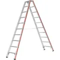 Produktbild: Matisère - Hymer Stufenstehleiter, beidseitig begehbar, 2x10 Stufen, Länge 2,54 m