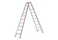 Produktbild: Hymer Stehleiter Hymer Stufenstehleiter beidseitig begehbar, 2x10 Stufen