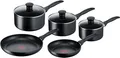 Produktbild: Tefal G155S544 Induktionskochgeschirr-Set, antihaftbeschichtet, Schwarz, 5 Stück
