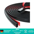 Produktbild: Türdichtung Dichtungsband Selbstklebend  Schwarz 6m