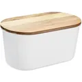 Produktbild: Echtwerk Brotbox, Weiß, Holz, oval, 21.5x17.2x37 cm, Lfgb, Schneidebrett, Küchenzubehör, Brotkästen & -Körbe