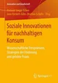 Produktbild: Soziale Innovationen für nachhaltigen Konsum Melanie Jaeger-Erben