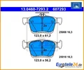 Produktbild: Bremsbelagsatz, Scheibenbremse ATE 13.0460-7293.2 für Audi