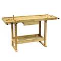 Produktbild: Werkbank 145x49x86cm Hobelbank Werkstatttisch Heimwerk Werkstatteinrichtung Holz