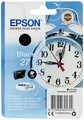 Produktbild: Epson 27 Black Alarm Clock Genuine, DuraBrite Ultra Ink Cartridge, Standard Capa