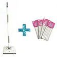 Produktbild: Bodenreiniger Dual Swing slimline Vibrationsplatte 4X Moptücher Aqua Laser