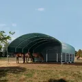 Produktbild: TOOLPORT  8x8m Weidezelt, PVC-Plane, dunkelgrün, Erdbefestigung - (330620)