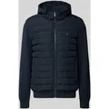 Produktbild: Tommy Hilfiger Regular Fit Steppjacke mit abnehmbaren Kapuze in Marine, Größe XXL