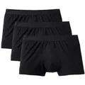 Produktbild: CALIDA Herren Boxershorts, 3er Pack - Natural Benefit, Elastikbund, Single Jersey Schwarz XXL (58/60)