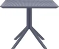 Produktbild: CLP Tisch Sky 80 x 80 cm wetterfest und UV-beständig,dunkelgrau