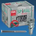 Produktbild: Gipskarton Rigibs Trockenbau Dübel TOX SPIRAL PLUS 37-2 + Senkkopfschraube