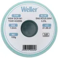 Produktbild: Weller T0051402699 Lötzinn, bleifrei bleifrei, Spule Sn0,6Cu0,05Ni 100g 1mm