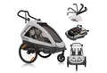 Produktbild: lionelo Fahrradkinderanhänger CAMA, 2in1 / SIQ / All-round-safety/ Head+/UPF 50+/60l Kofferraum
