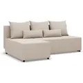 Produktbild: FERMO - Ecksofa mit Schlaffunktion, Bettkastem, Komfort und Still, beige - Beige