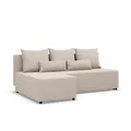 Produktbild: Fermo - Ecksofa mit Schlaffunktion, Bettkastem, Komfort und Still, Universelle Seite, beige (Paros 02)