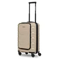 Produktbild: SMARTBOX Hartschalen Kabinen-Koffer mit Laptopfach | Kleiner Trolley 36 x 22 x 55 cm & Frontöffnung | aus hochwertigem Polypropylen | 4 Doppelrollen & TSA-Schloss | leichte 2,9 kg (Edition 01)