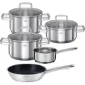 Produktbild: RÖSLE Topf-Set MOMENTS 5-tlg. inkl. Bratpfanne Ø 28 cm - Silber