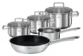Produktbild: RÖSLE Moments Kochtopf-Set 5-teilig Kochtöpfe Bratentopf Bratpfanne Edelstahl