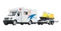Produktbild: WOHNMOBIL mit Anhänger & Schneemobil Rückzug Camper Modell Wohnwagen Auto Bus 46