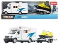 Produktbild: METAL World Camper Pullback + Anhänger + Schneescooter 23,5 cm Transporter