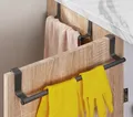 Produktbild: BAYLI Türgarderobe Geschirrtuchhalter zum Einhängen, Küchenhandtuchhalter für Schranktür