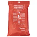 Produktbild: Dönges Löschdecke EN 1869, 1.000 x 1.000 mm (Feuerlöschdecke Fettbrand Glasfaser Glasfaserdecke EN1869), ideal für Haushalt und Camping, 100% hitzebeständiges Glasfasergewebe