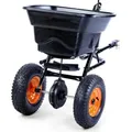 Produktbild: FUXTEC Streuwagen FX-GS36S - 36Kg | 3,65m Streubreite | für große Flächen | Salzstreuer mit 12x3 Zoll Rädern | Saatgutstreuer | Handstreuer