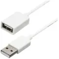 Produktbild: StarTech.com 1m USB 2.0 Verlängerungskabel A auf A - Stecker/Buchse - Weiß - USB A (St)
