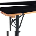 Produktbild: TexDeko Bierbankauflage gepolstert 220x25x4cm XL für Bierzeltgarnitur Bankauflage waschbar mit Reißverschluss zum selber aufziehen (Schwarz)