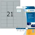 Produktbild: HERMA Silberfarbene Folien-Etiketten 63,5 x 38,1 mm, 525 Etiketten, glänzend, wetterfest
