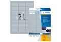 Produktbild: HERMA Etikett Herma Etiketten permanent haftend 63,5 x 38,1 mm Folie silber