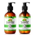 Produktbild: ALIVER Haarpflege-Set Rosmarin Minze Kürbis Shampoo Conditioner