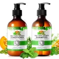 Produktbild: P-Beauty Haarpflege Set Shampoo & Conditioner mit Biotin, Rosmarin, Minze, Kürbiskernöl, Vegan - fördert Haarwachstum, spendet Feuchtigkeit, stärkt geschädigtes Haar, repariert Spliss - alle Haartypen