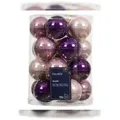 Produktbild: 20 Weihnachtskugeln Glas 6cm glänzend Christbaumkugeln Weihnachtsbaumkugeln Christbaumschmuck Weihnachtsbaumschmuck Weihnachten Lila Rosa Mix