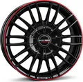Produktbild: Borbet Felge CW3 black glossy red ring 7,5x18 ET35 5x120 4051665062229 CW3 75835120565,1BGRR kompatibel mit VW Amarok T5